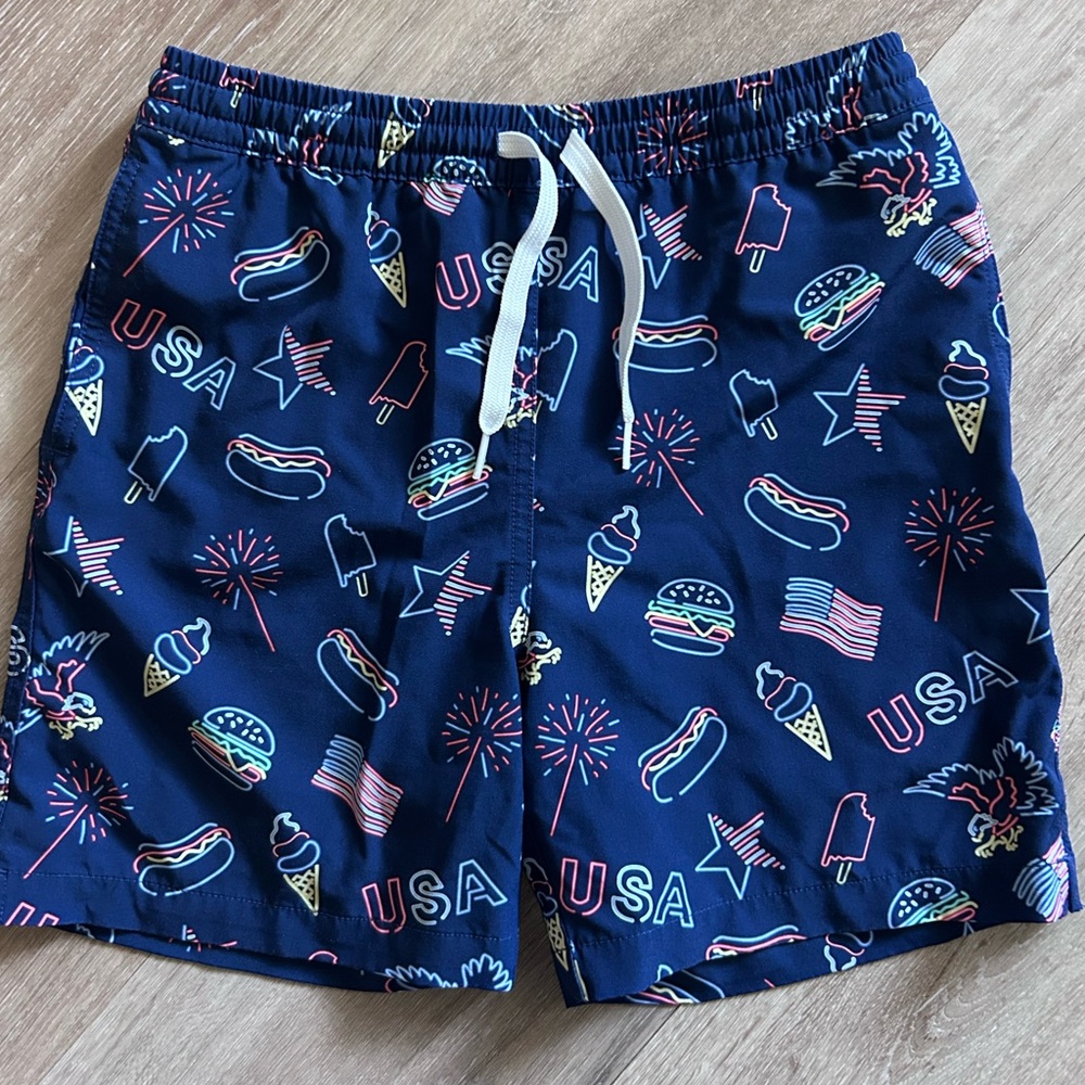 Chubbies Kids Patriotic Swim Trunks - Navy